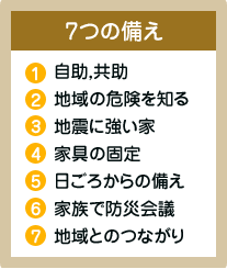 7つの備え